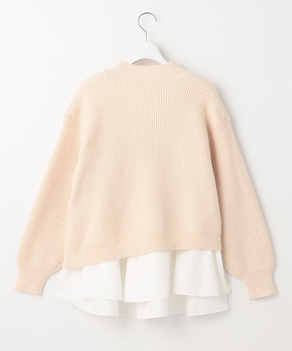 Feroux 【洗える】ラッフルレイヤード ニット 