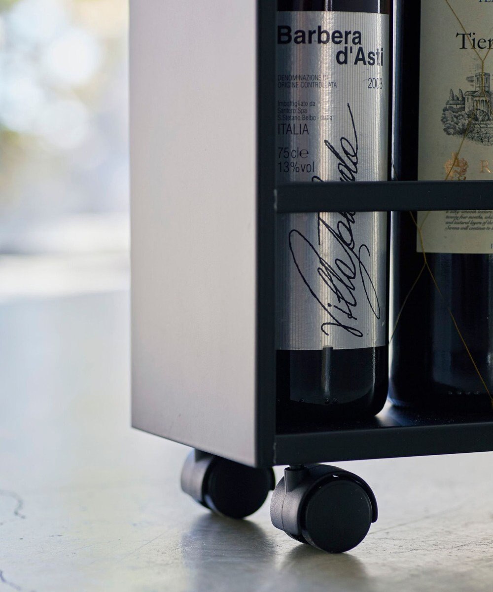 tower ハンドル付きスリムワゴン タワー ブラック 