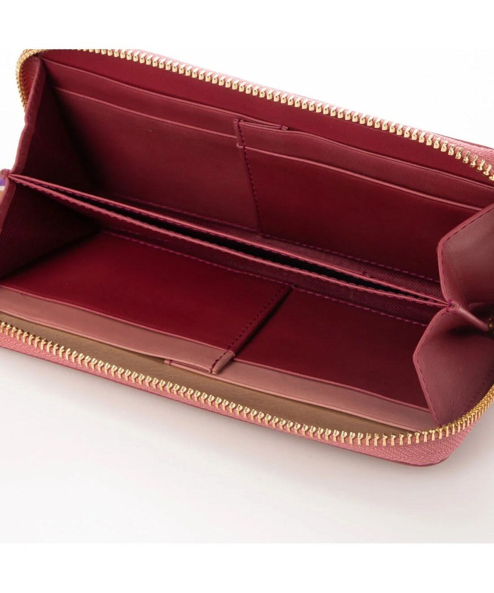 UNBILLION perche ジェムストーンチャームラウンド長財布 