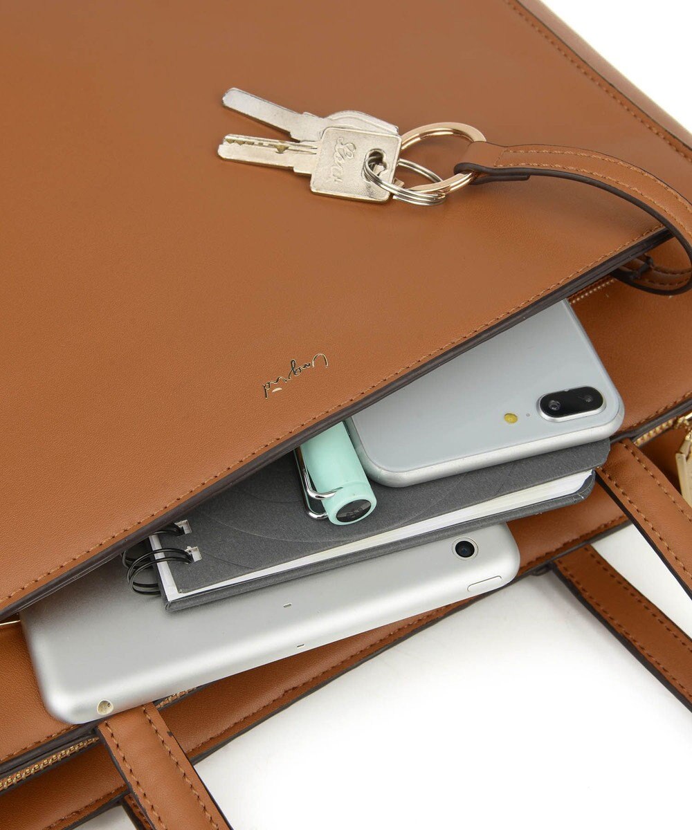 style code 【Ungrid/アングリッド】通勤 通学 リクルート　多機能マルチ　ラージA4トートバッグ 　多ポケット収納　キーリング付　タブレット保護ポケット付 