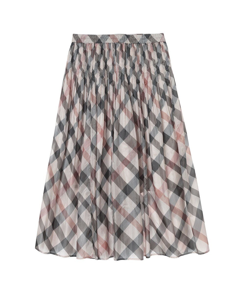 DAKS ハウスチェック シアー リップル スカート 