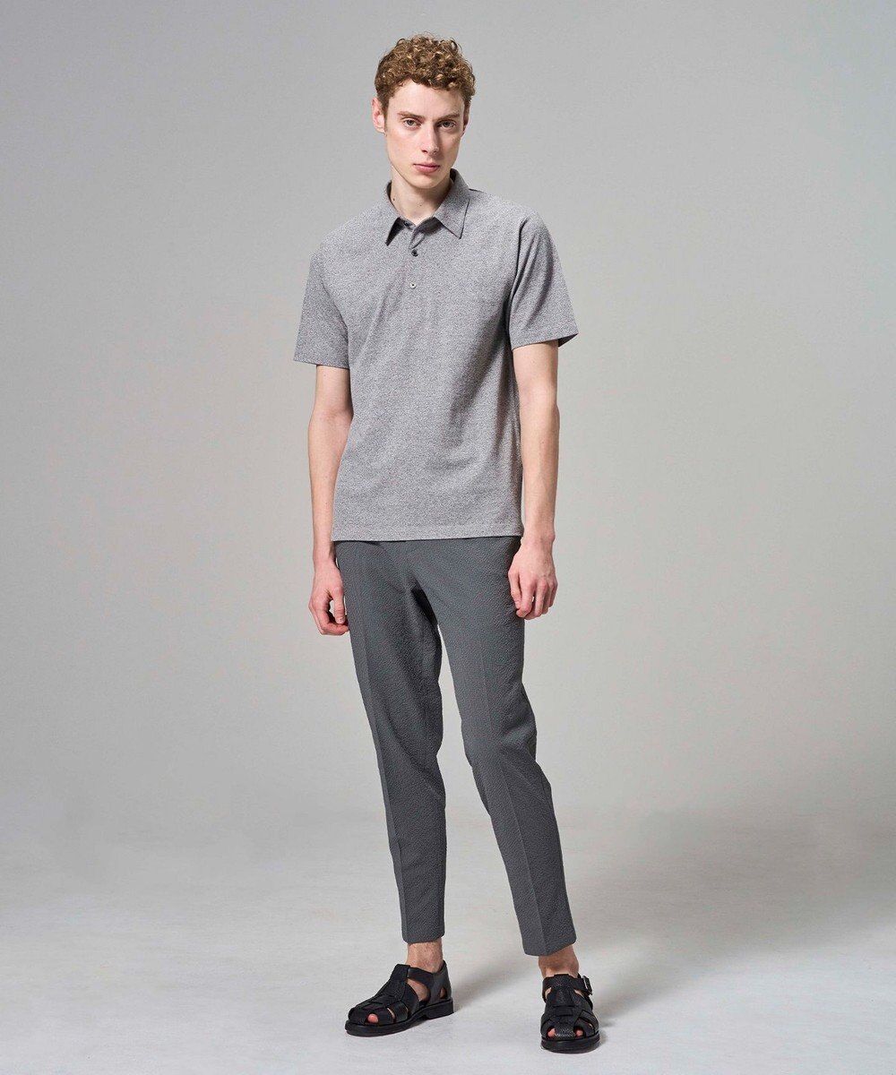 JOSEPH HOMME 【WEB・一部店舗限定】 エアーグリットサッカーストレッチ　ドロスト付テーパードパンツ / PEGG CONVERTIBLE 