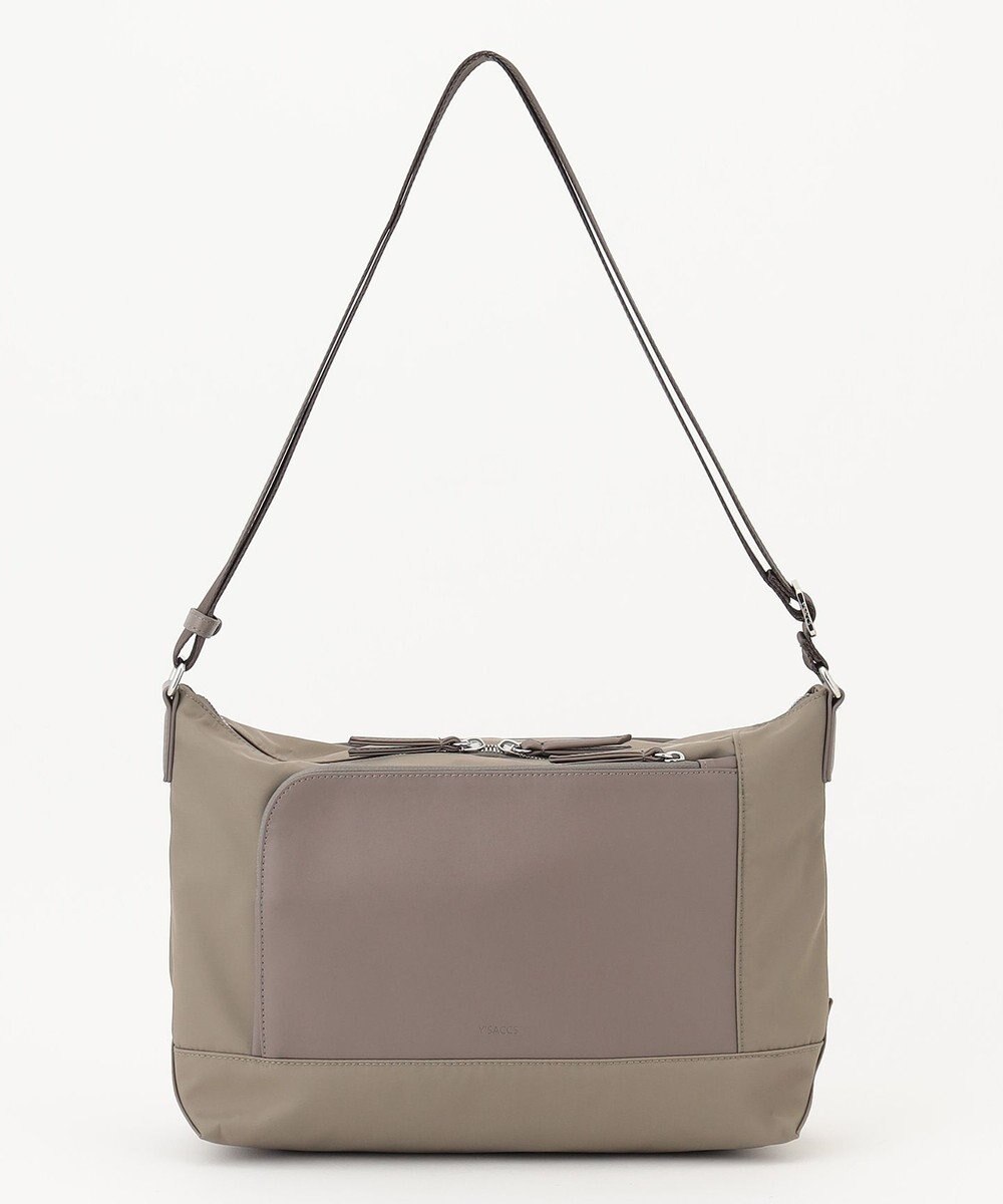 Y'SACCS ナイロン×リサイクルレザー　コンビマルチショルダー 