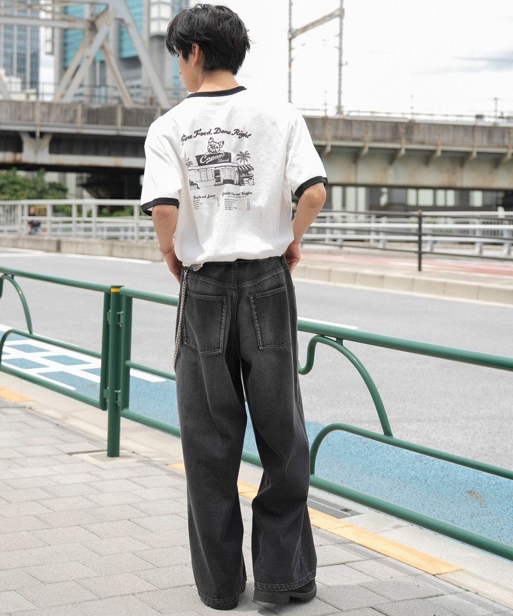 WEGO ワンポイント刺繍リンガーT（SS） 