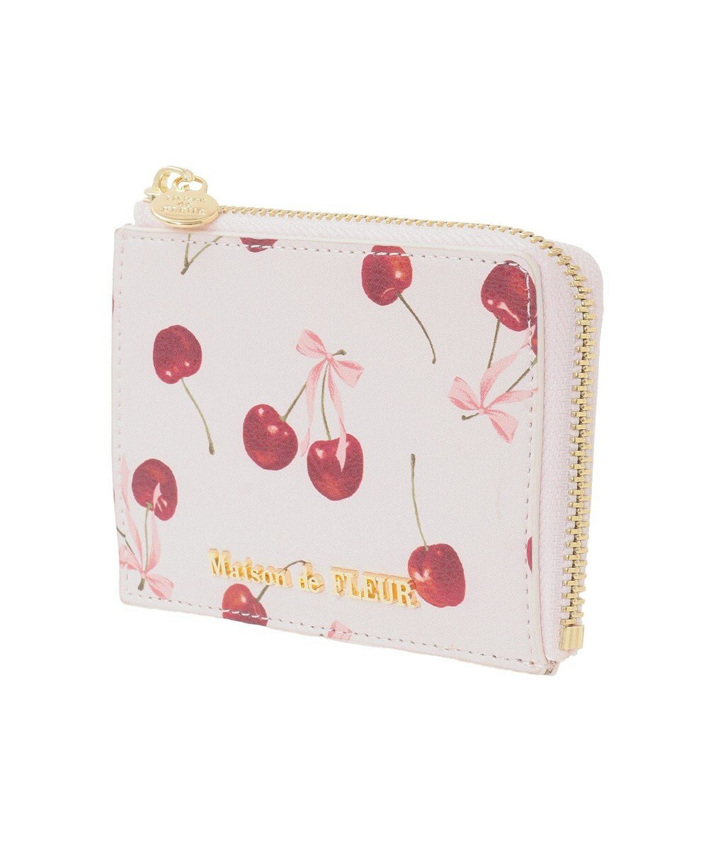 Maison de FLEUR チェリー柄フラグメントケース 