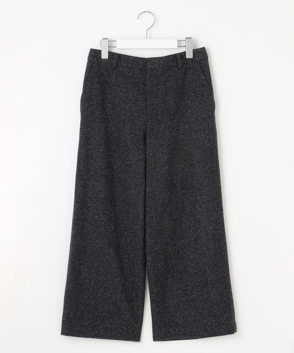 J.PRESS LADIES シルクネップ ツイード セミワイド パンツ 