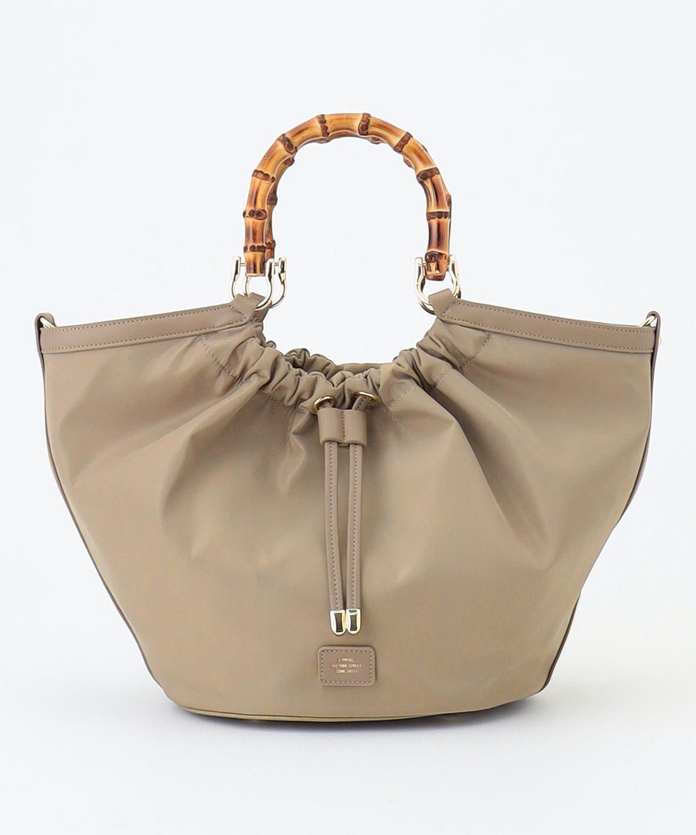 J.PRESS LADIES 【2way】ギャザーバンブー トート バッグ 