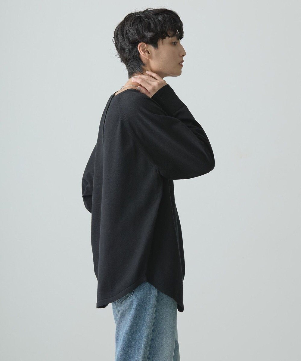 AMERICAN HOLIC ２ＷＡＹバイパチヘンリーネックニットプルオーバー 