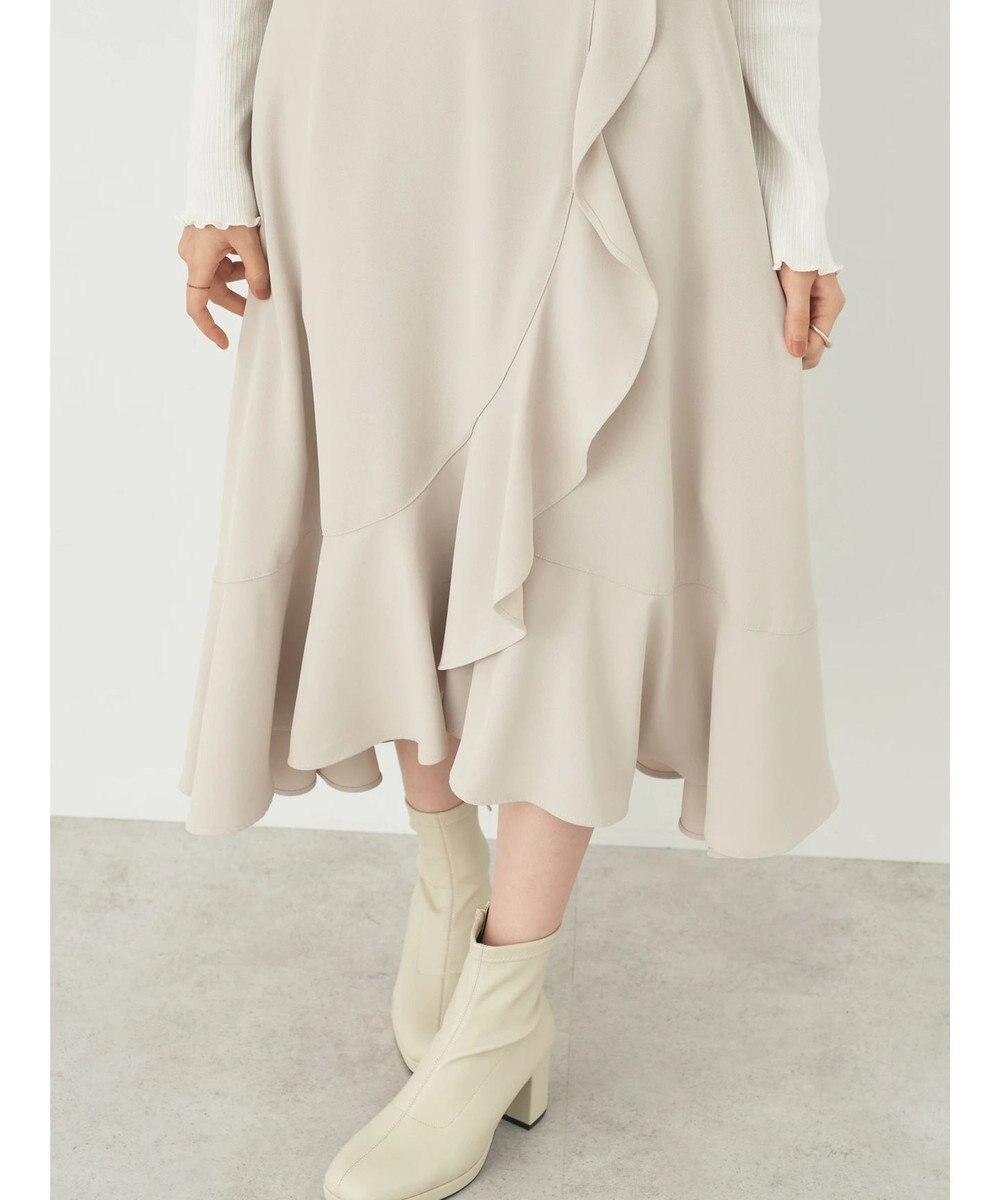 earth music&ecology ラッフルフリルイレヘムスカート 