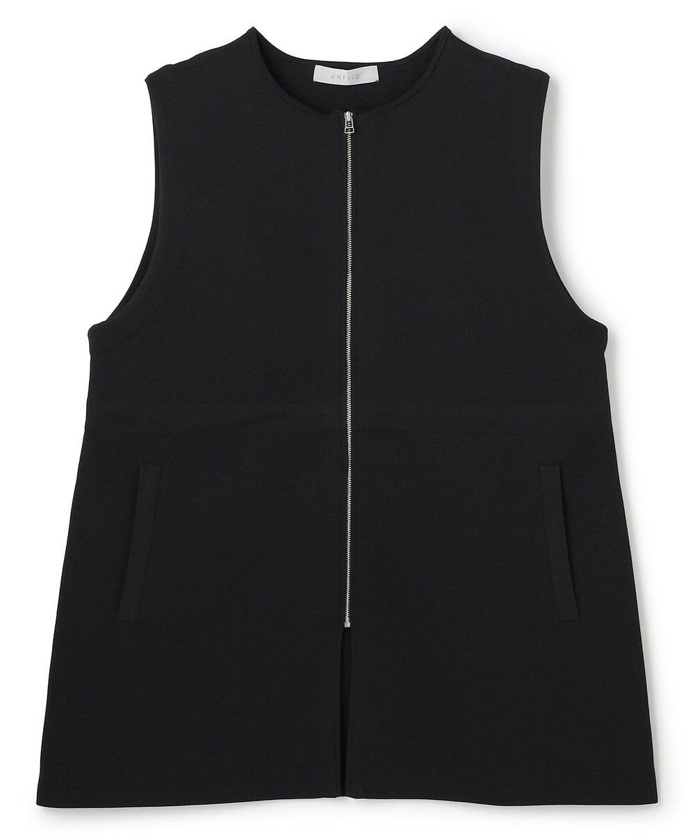 UNFILO 【セレモニー】BEAUTY FORM KNIT ZIPジレ 