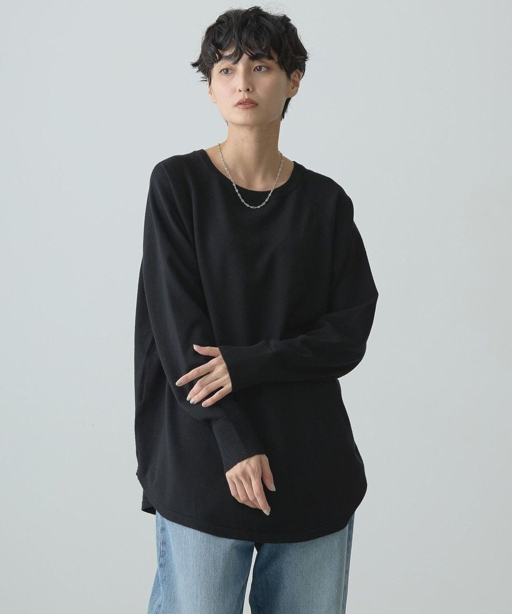 AMERICAN HOLIC ２ＷＡＹバイパチヘンリーネックニットプルオーバー 