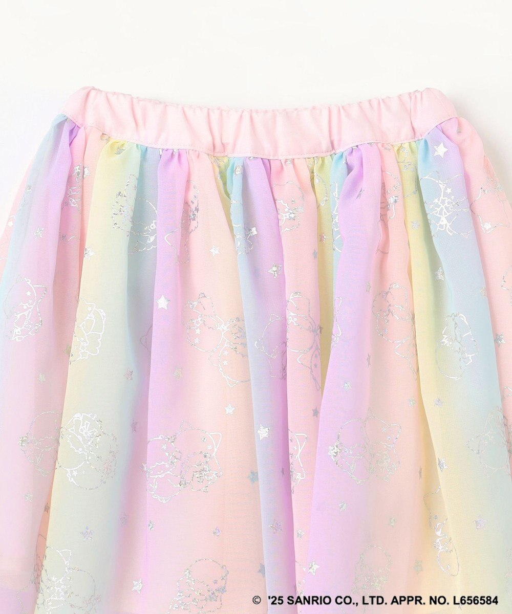 ANY KIDS 【any FAM× リトルツインスターズ 】キキ＆ララ シフォンスカート 