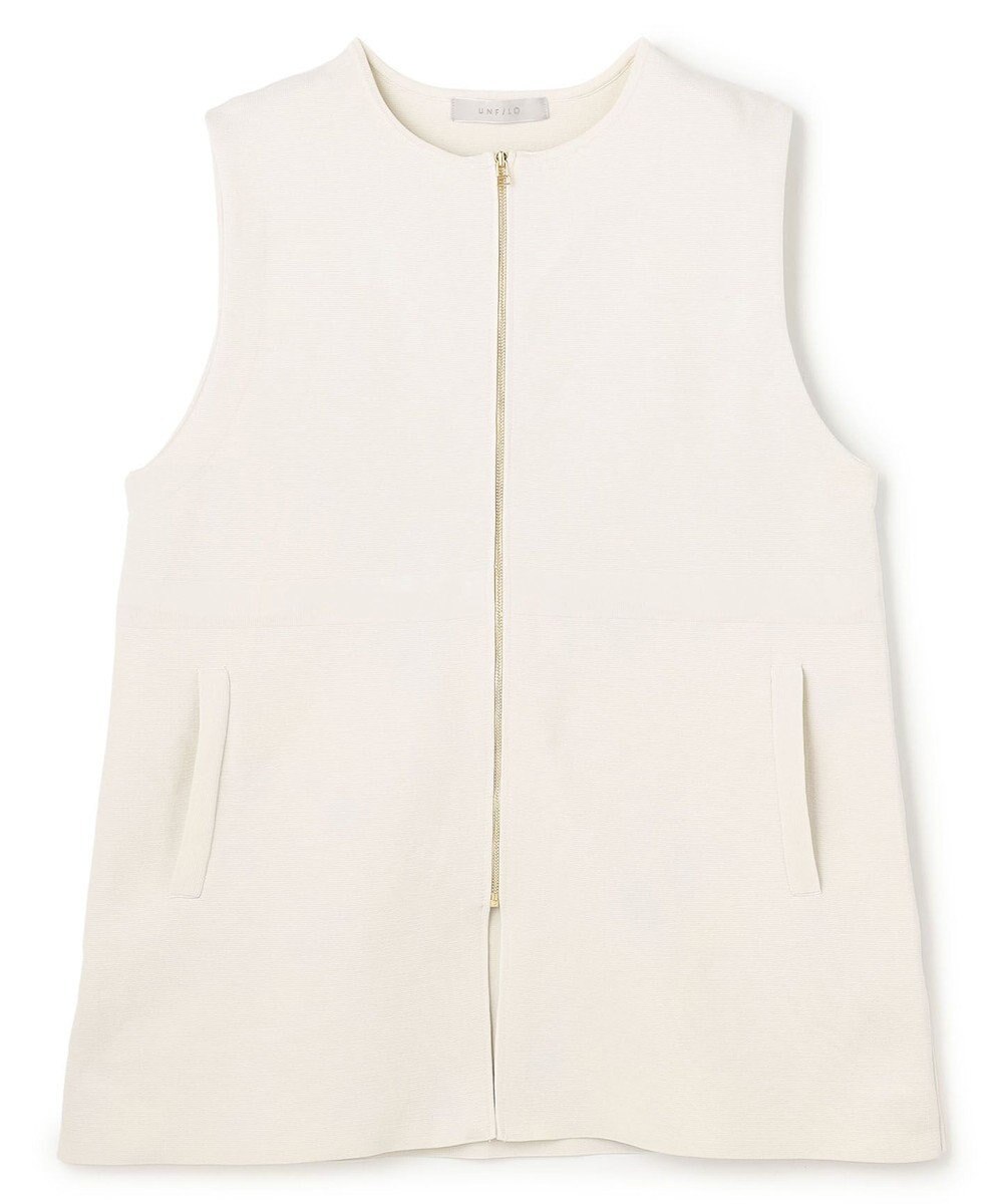 UNFILO 【セレモニー】BEAUTY FORM KNIT ZIPジレ 