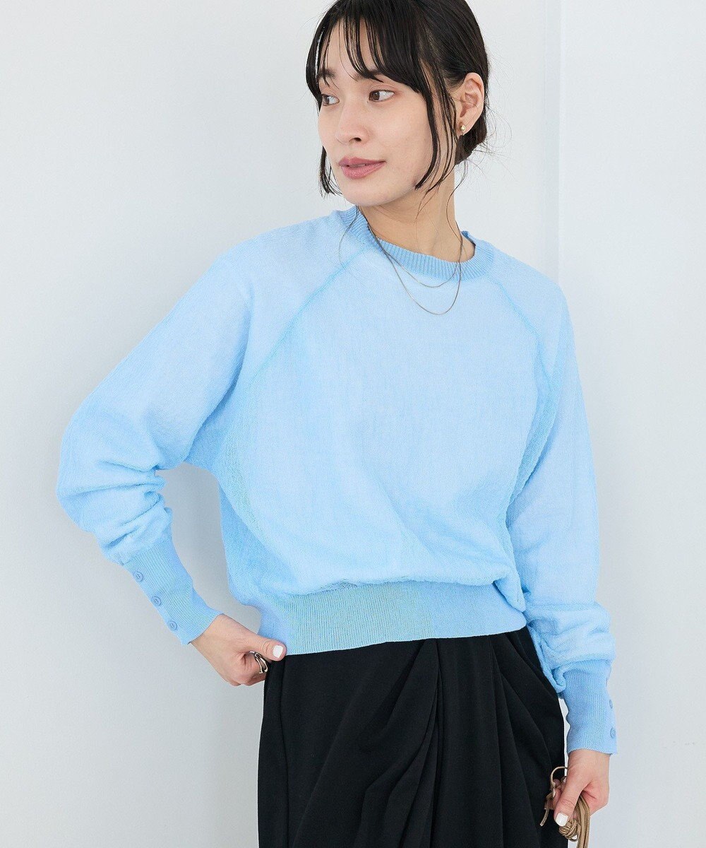 CRAFT STANDARD BOUTIQUE ジョーゼットシアーニットプルオーバー 