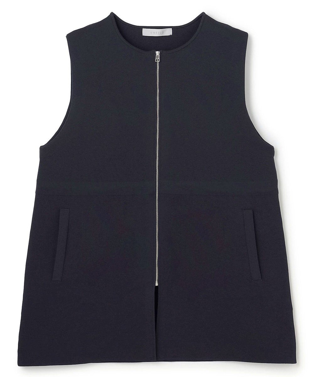 UNFILO 【セレモニー】BEAUTY FORM KNIT ZIPジレ 