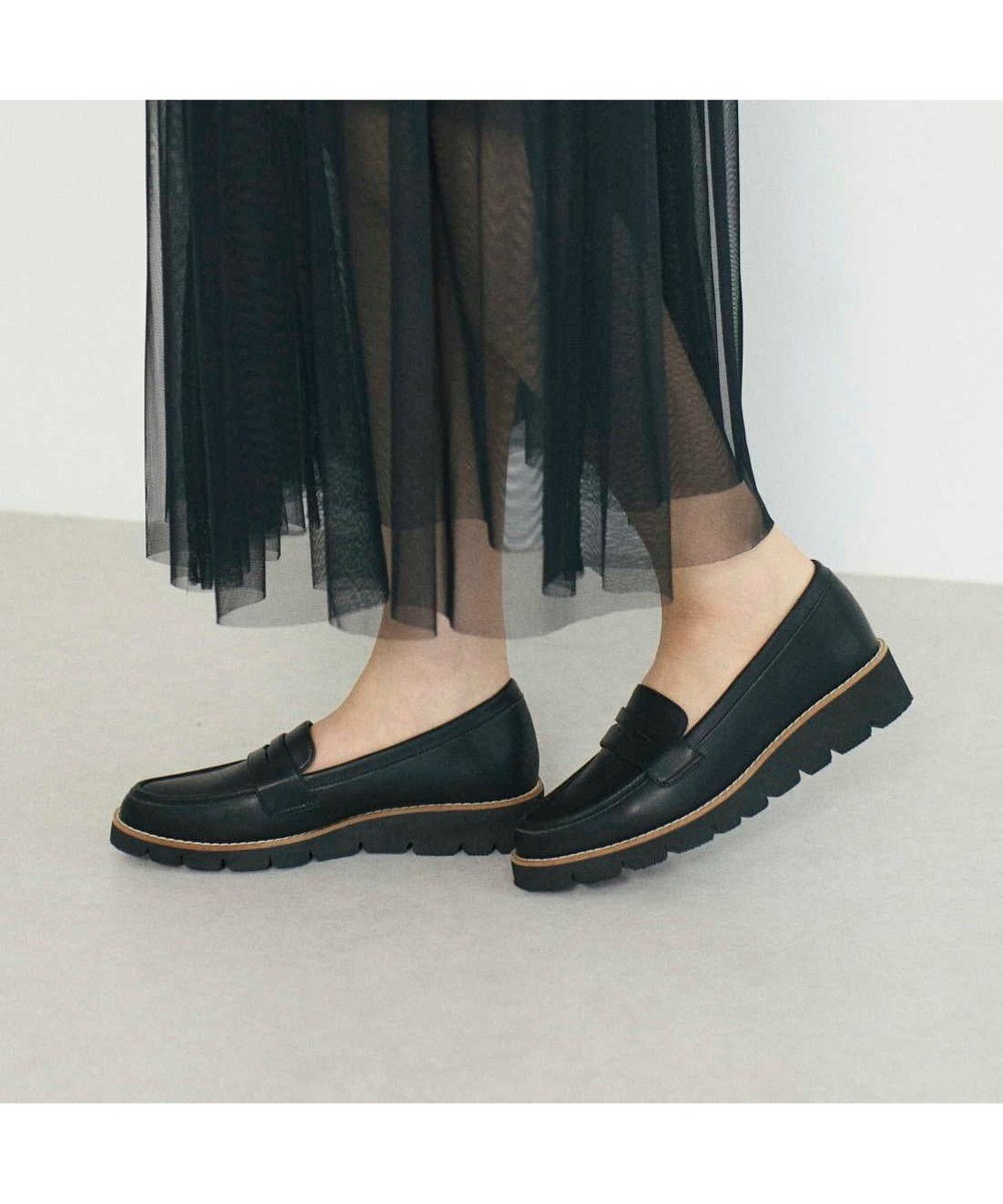 MODE ET JACOMO <carino>【レイン対応】厚底コインローファー 