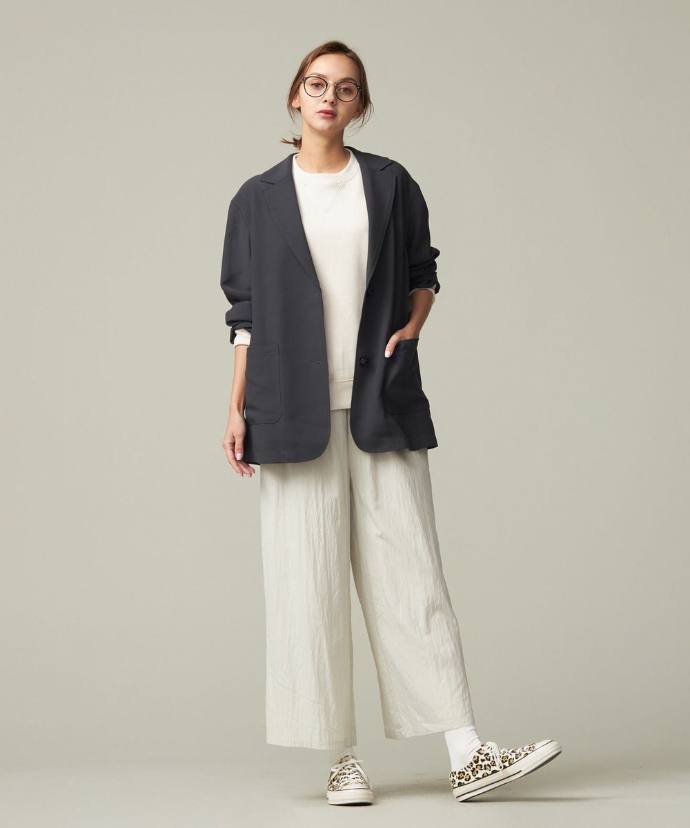 J.PRESS YORK STREET 【WOMEN】ジャージライクツイル シングルジャケット 