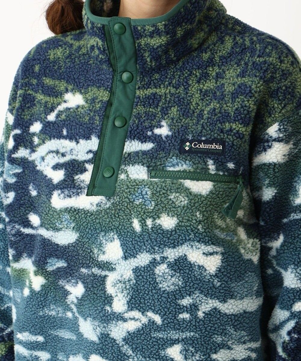 Columbia Columbia/ ウィメンズヘルベチアII プリントクロップドハーフスナップフリース /コロンビア 