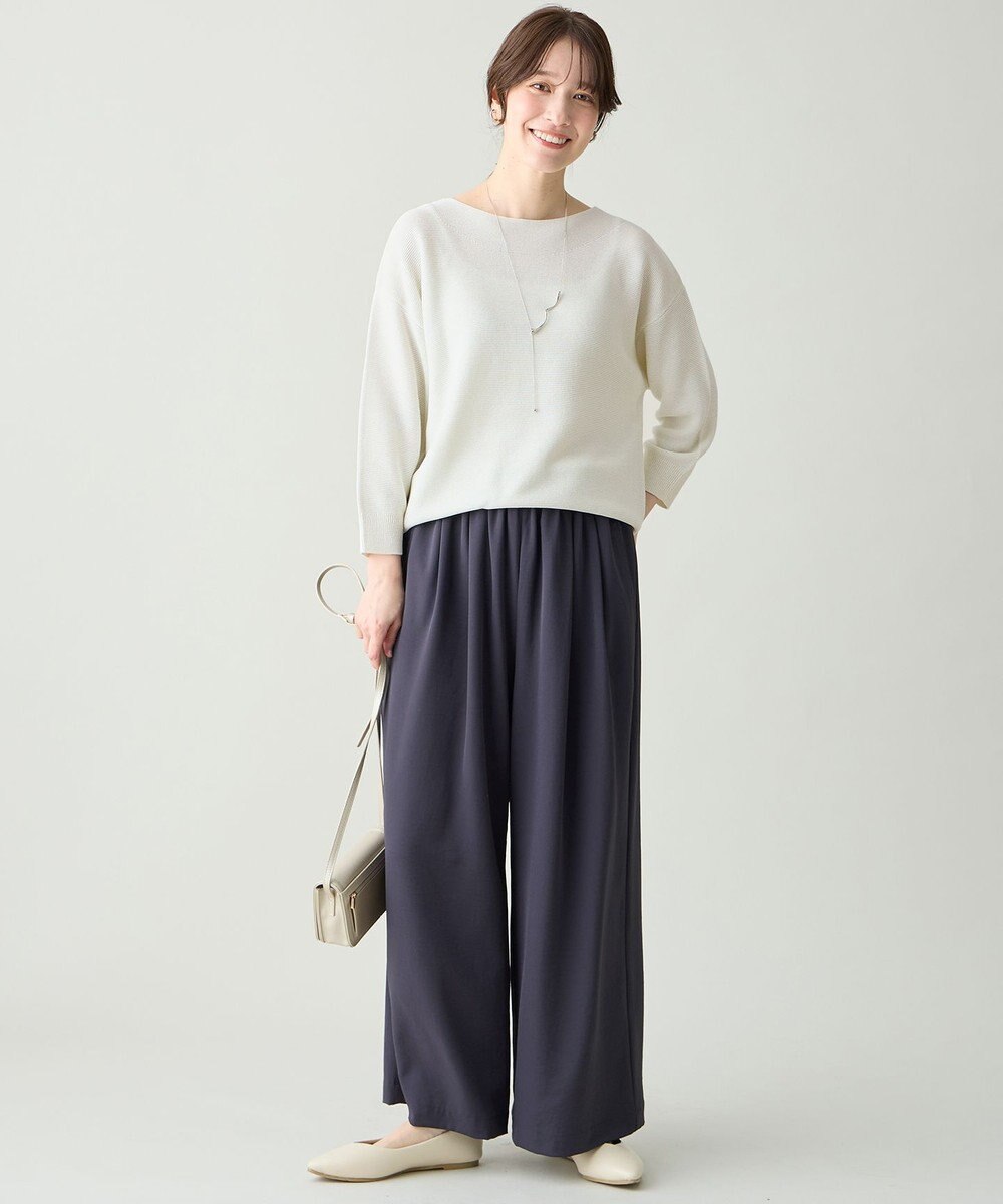 ANY L アクリルガーターニット 