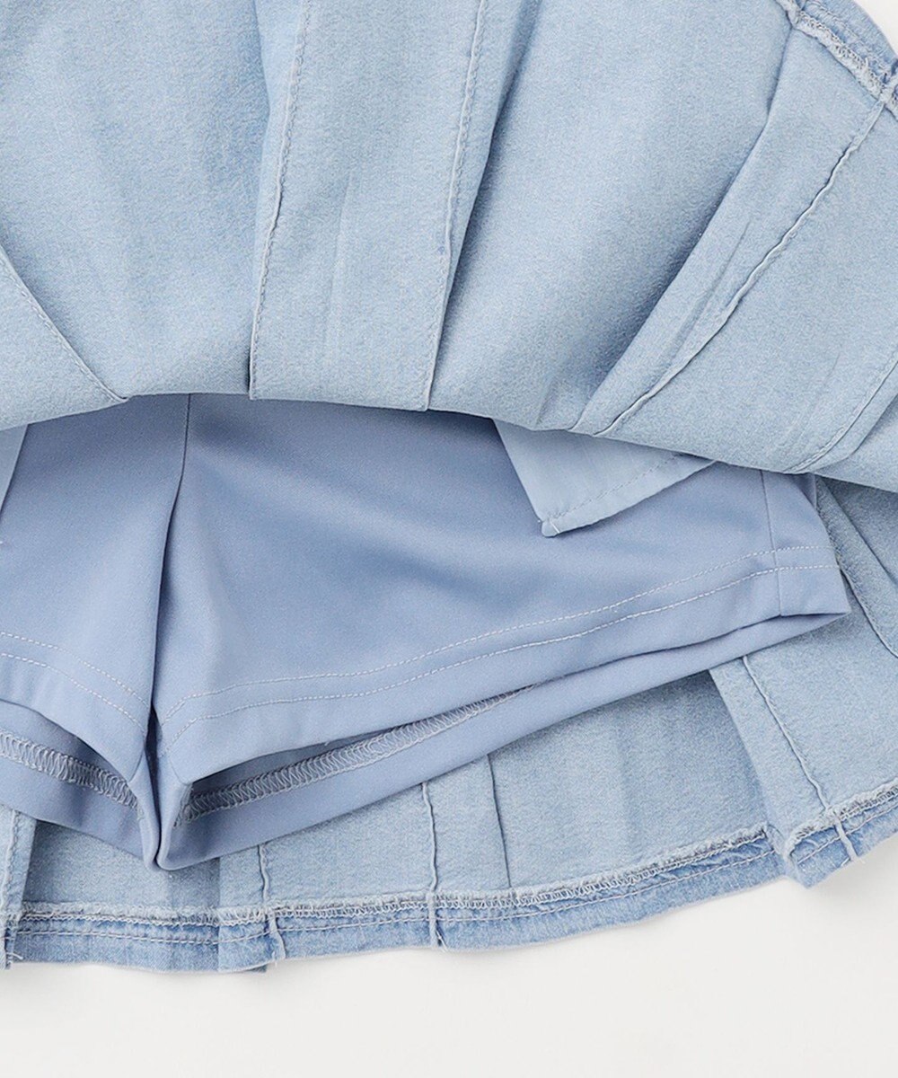 ANY KIDS 【洗濯機可能】プリーツ ミニスカパン 