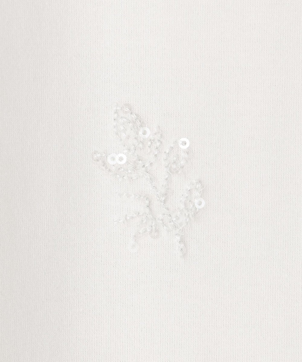 J.PRESS LADIES 【洗える】スパンコール Ｔシャツ 