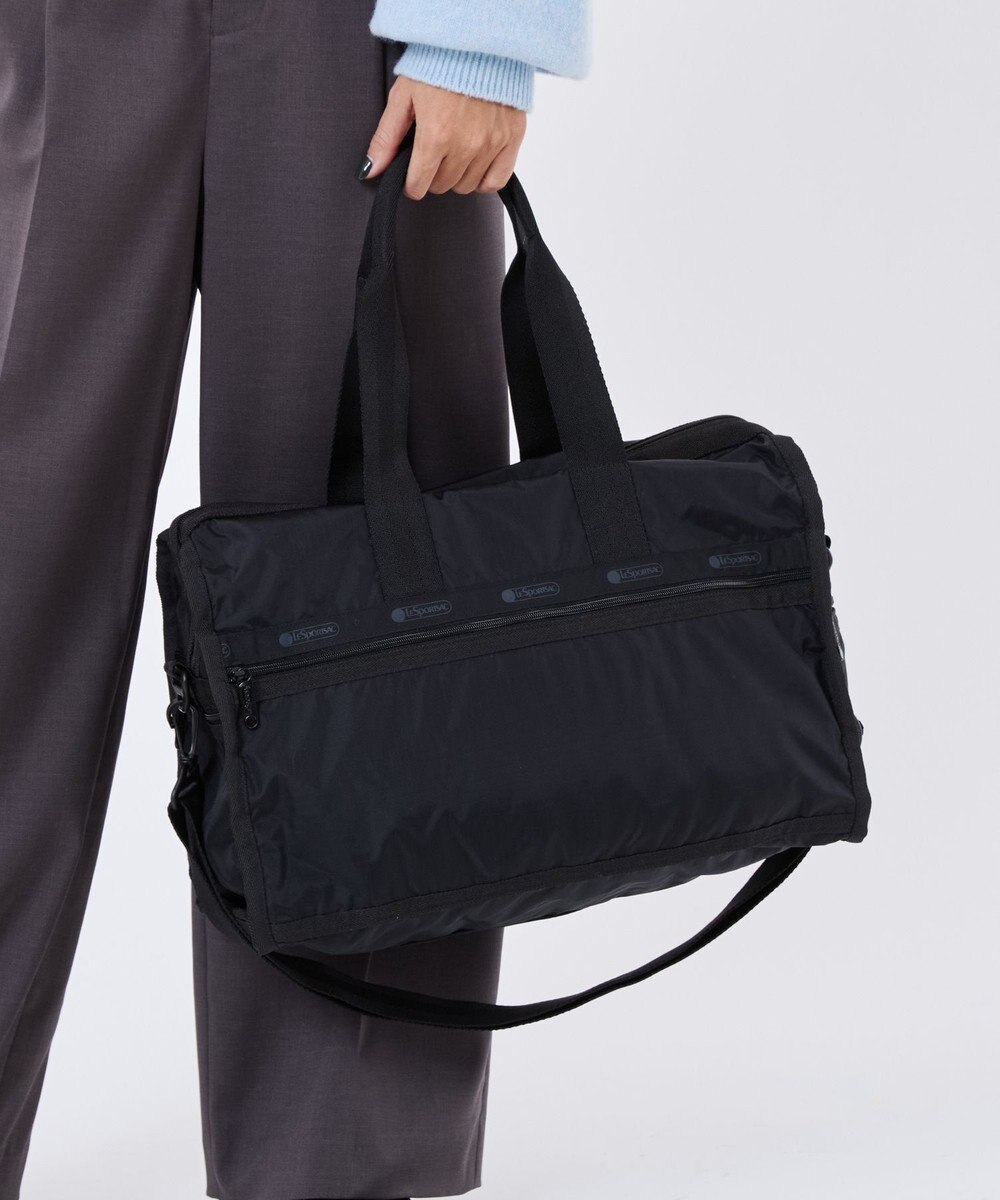 LeSportsac DELUXE MED WEEKENDER/リサイクルドブラックJP 