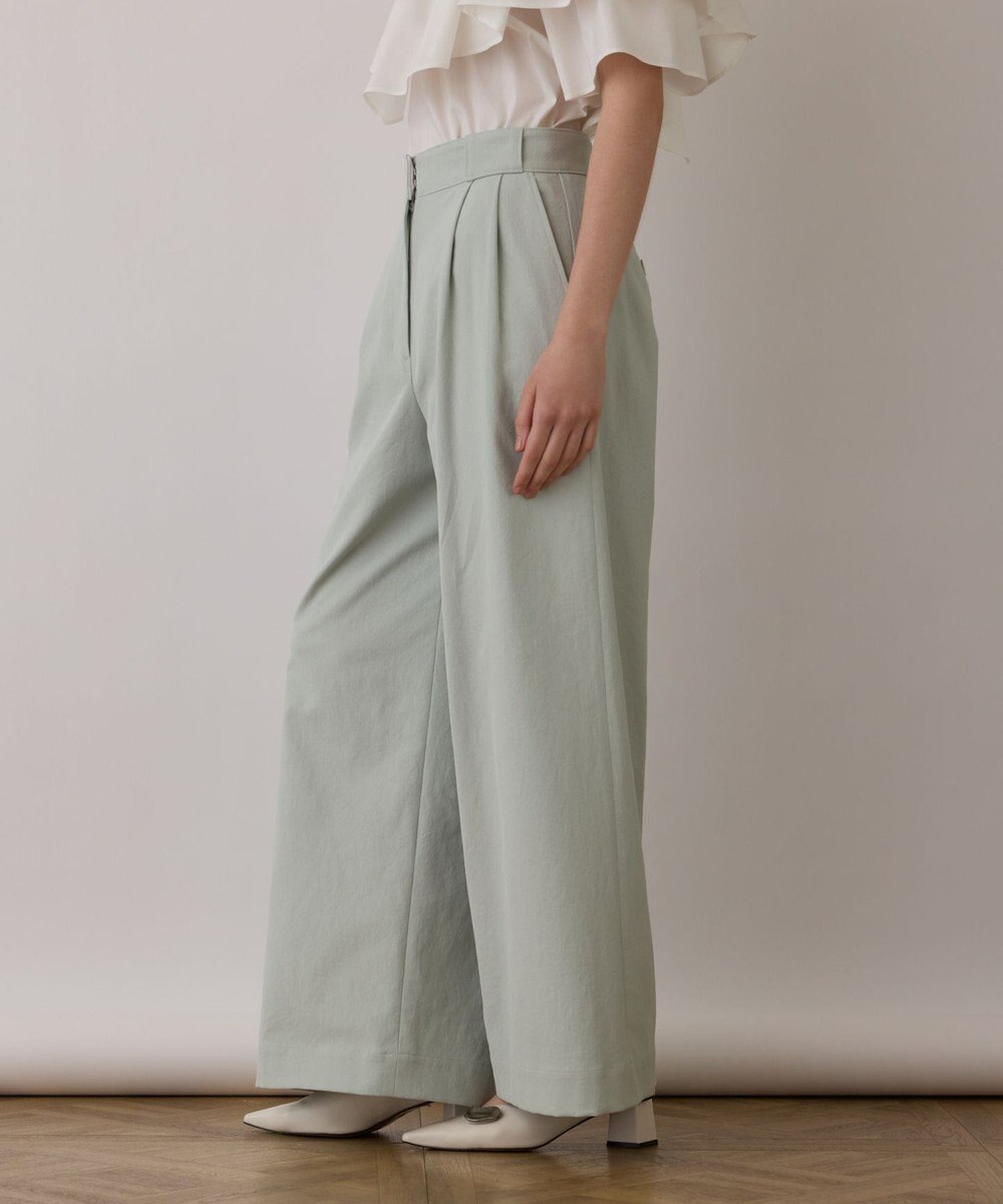 GRACE CONTINENTAL ストレッチワイドパンツ 