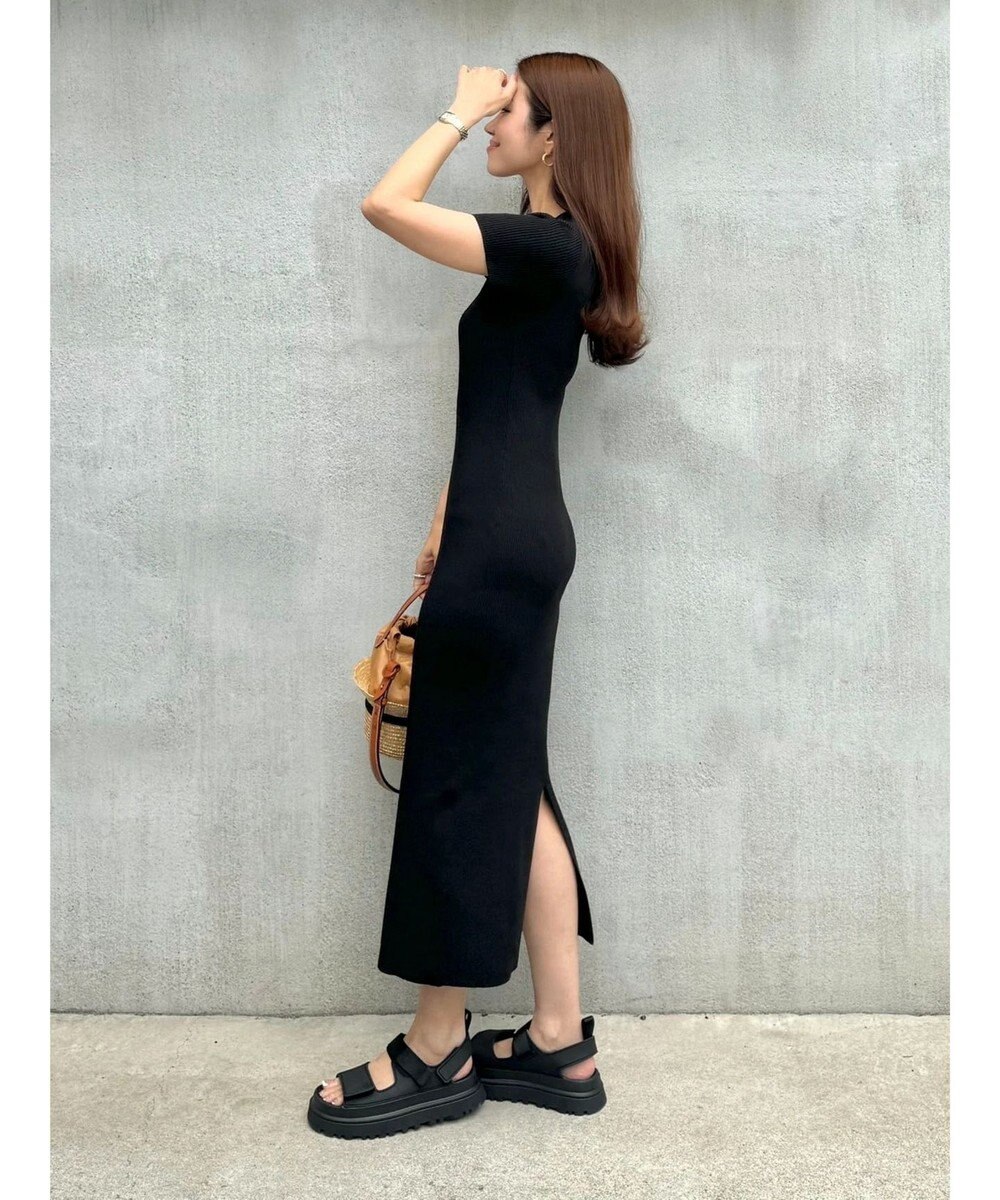 Green Parks リブニットワンピース 