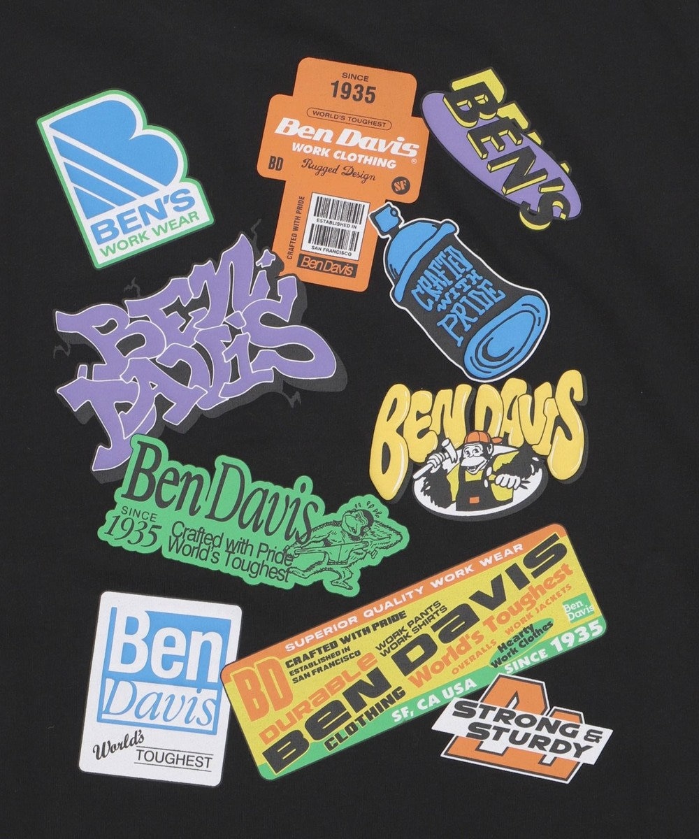 WEGO 【ユニセックス着用ITEM/SMLサイズ展開】別注BENDAVISクールタッチグラフィックT（SS） 