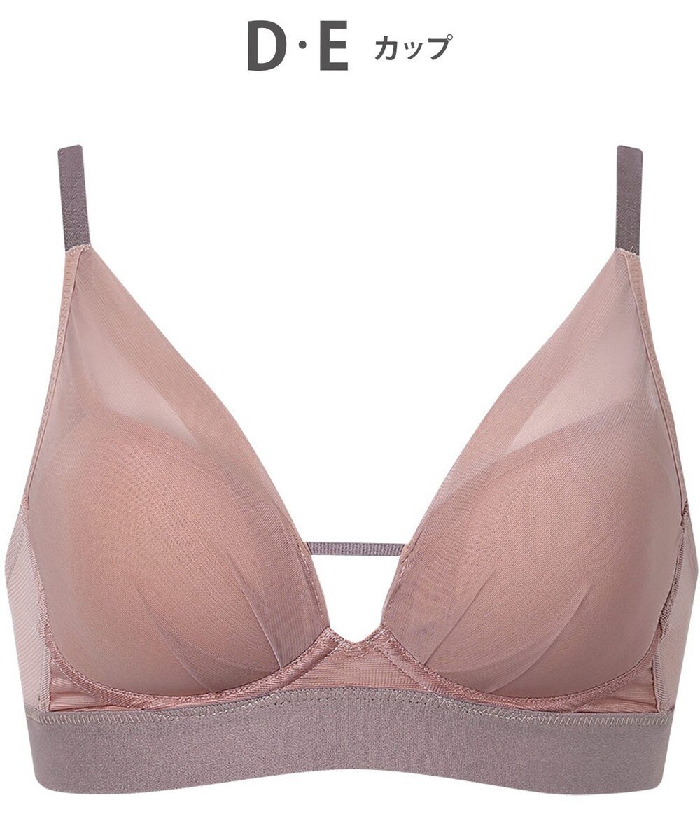 WACOAL ノンワイヤーブラ 【重力ケアブラ】 バストを重力から守る まる胸をキープ サイドのラインすっきり Gカップまで対応 大きいサイズ レディース BXB114 /ワコール 