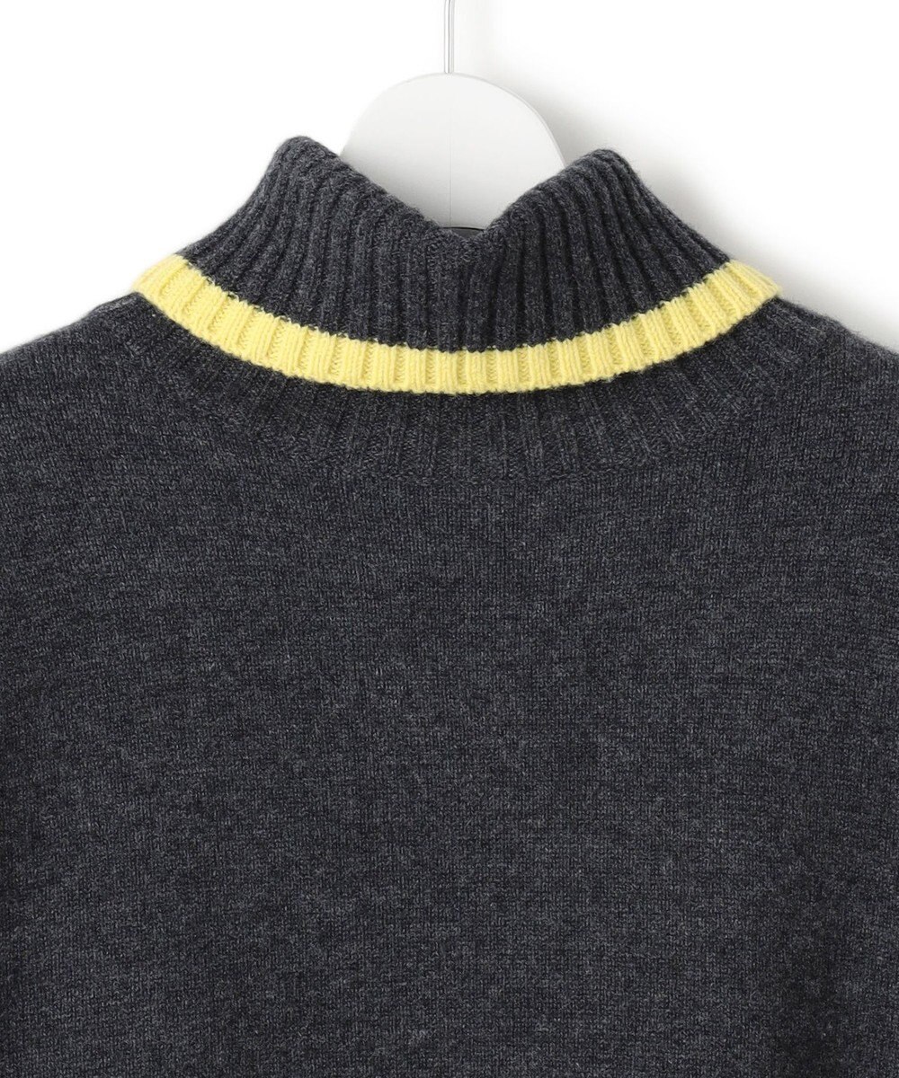 23区 S 【洗える】ウールカシミヤ コンビカラー オフタートル ニット 