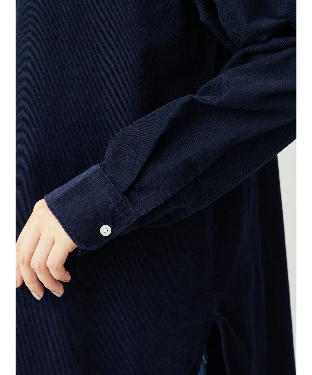 Green Parks 柔らかい細コールシャツ 