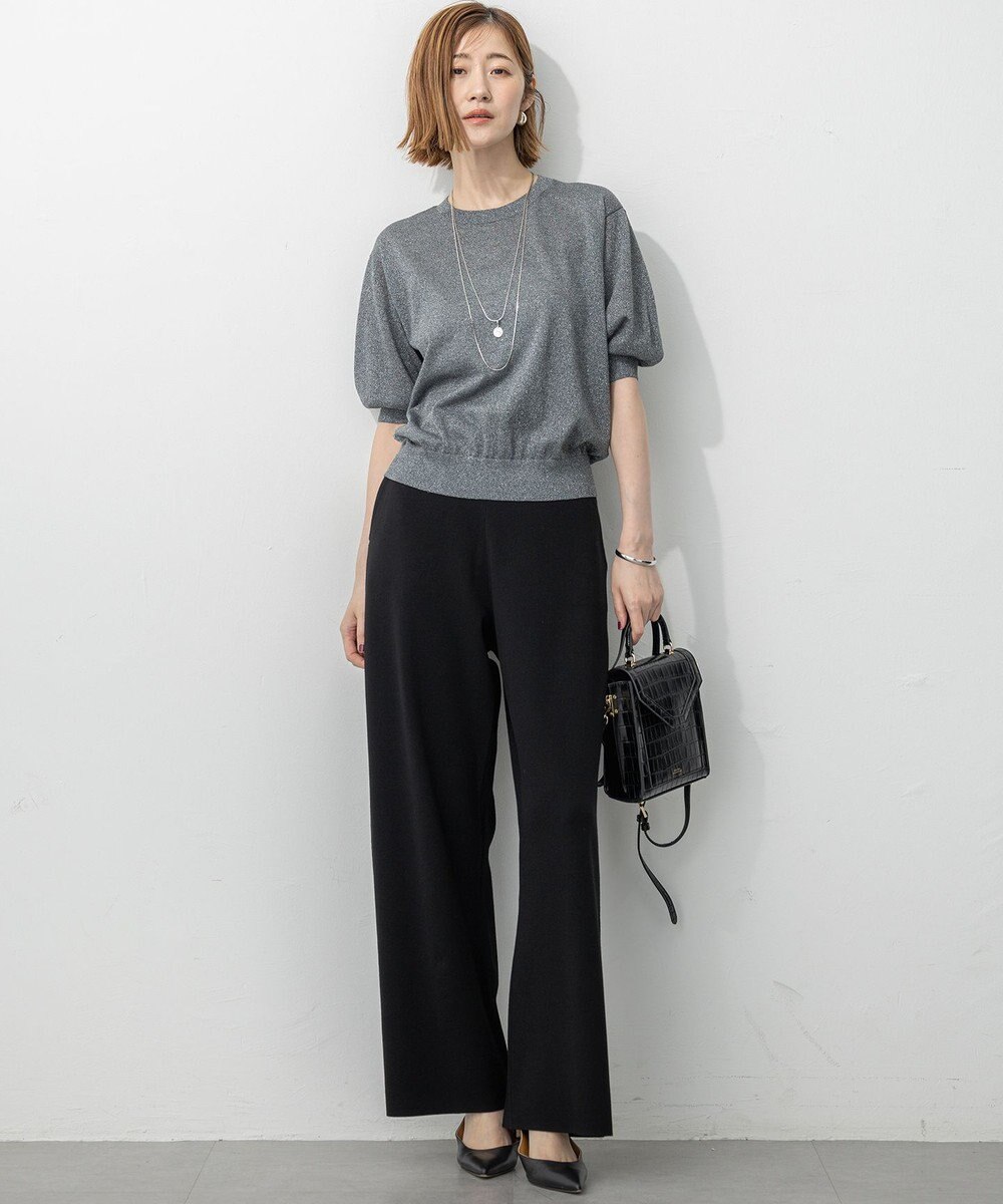 23区 S 【VERY9月号掲載/洗える/吊り干しOK】ヴィスコースストレッチ ワイド パンツ 