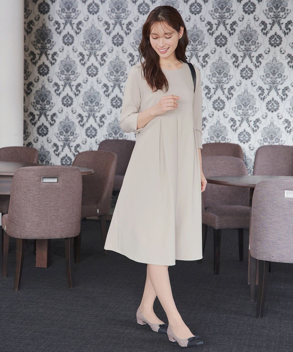 Tiaclasse L ボックスタックAラインワンピース 