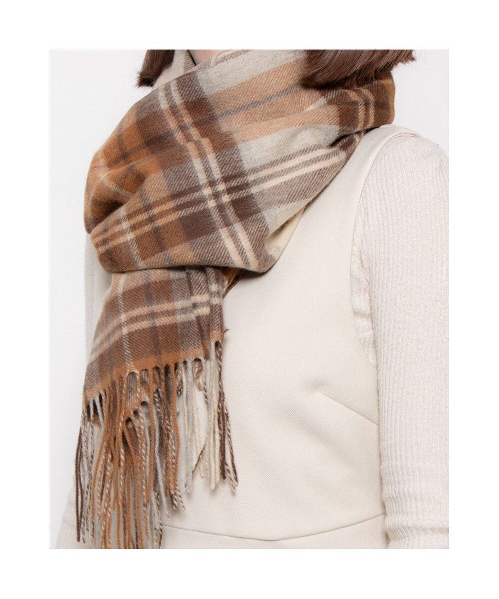 UNBILLION カシュネ cache nez / ウールチェックストール 