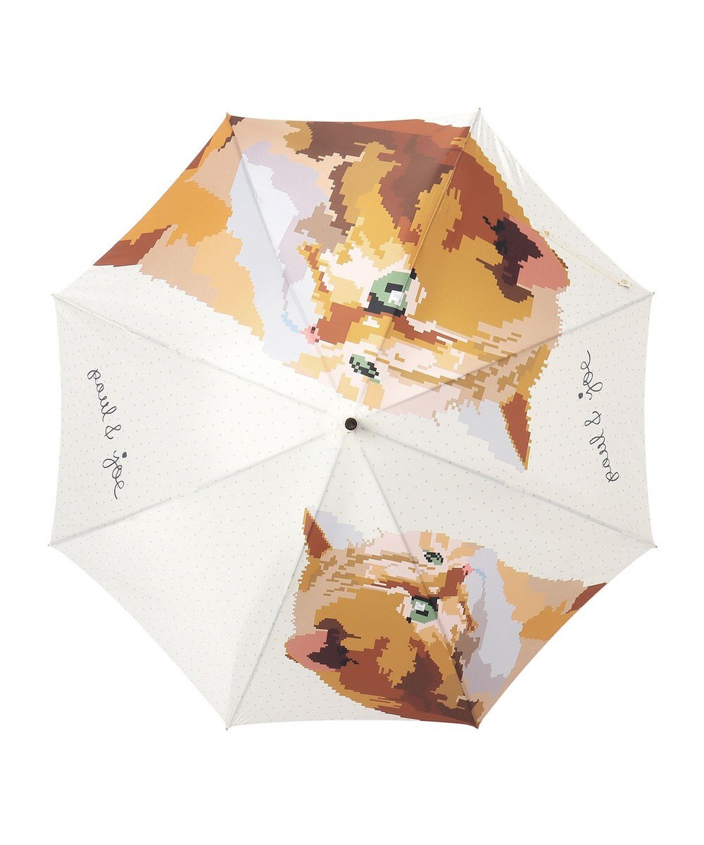 MOONBAT PAUL&JOE ACCESSOIRES(ポール＆ジョー アクセソワ) 長傘 ピクセルヌネット 一枚張り 