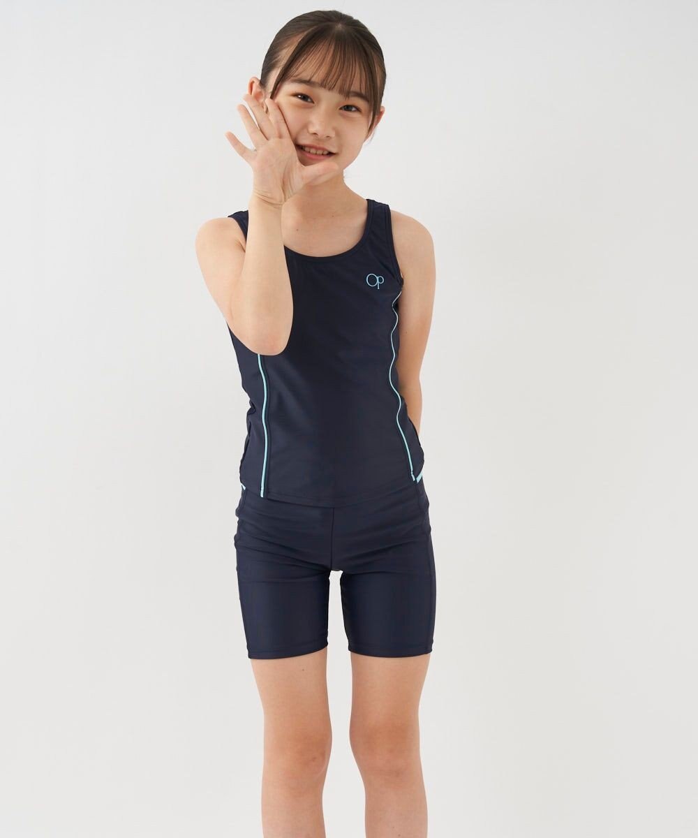 OP／FILA 【Ocean Pacific】スクール水着タンキニ 水着上下セット 