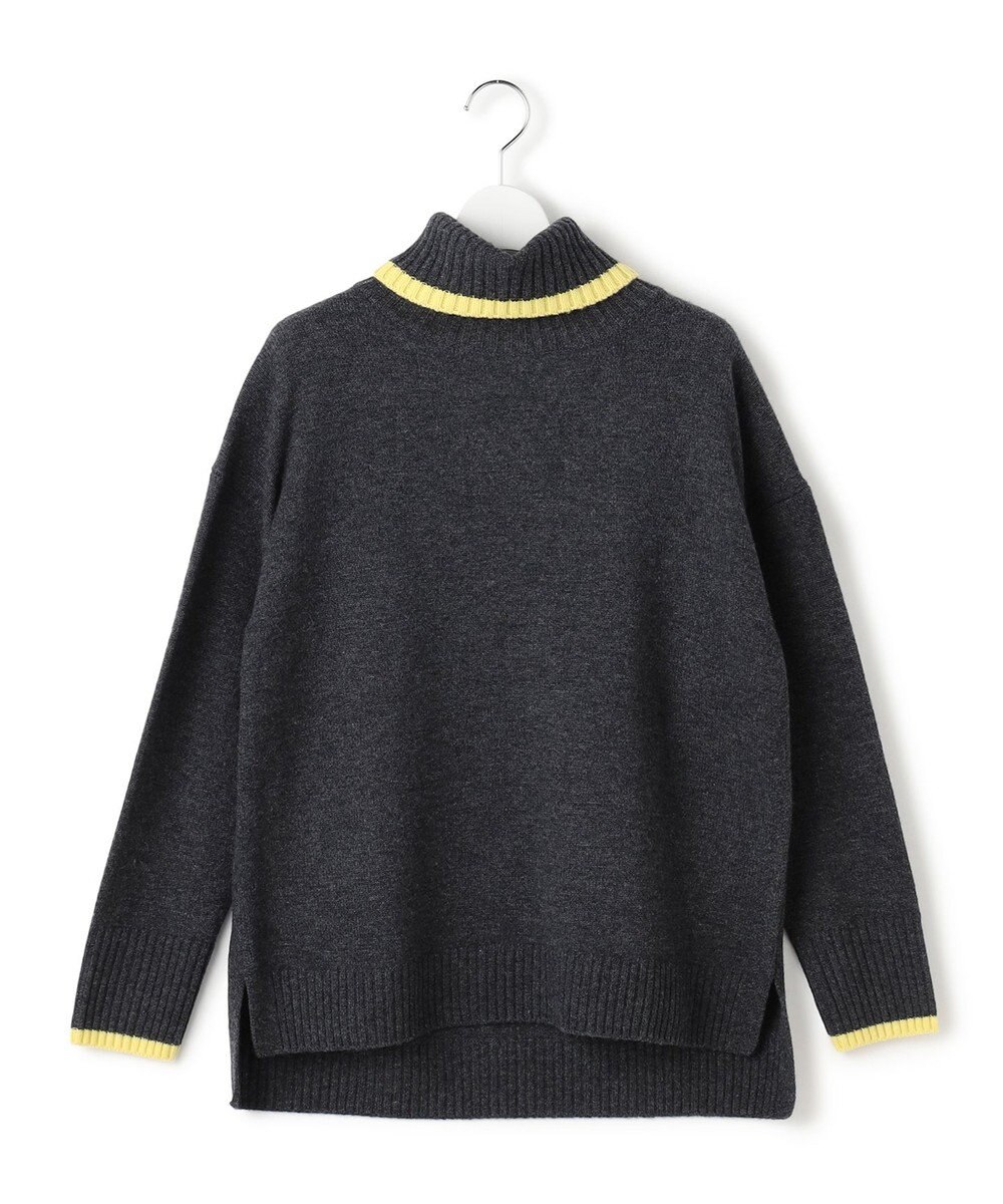 23区 S 【洗える】ウールカシミヤ コンビカラー オフタートル ニット 