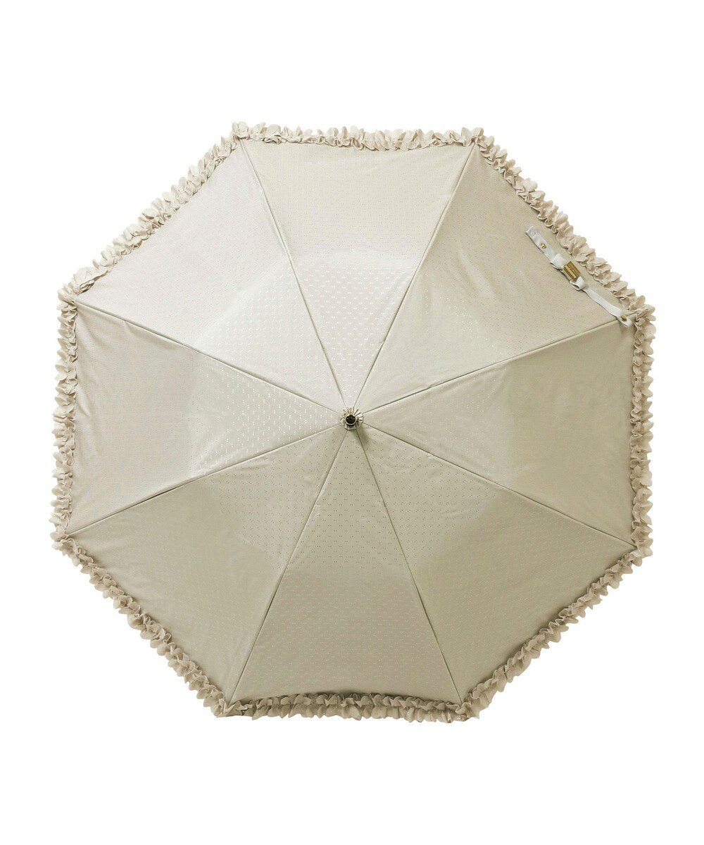 MOONBAT 【晴雨兼用日傘】LANVIN en Bleu (ランバン オン ブルー) 折りたたみ日傘 ドビーフリル 遮光 遮熱 UV 