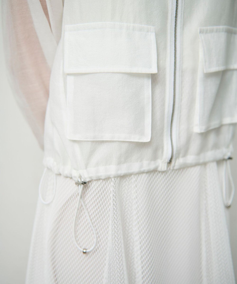 GRACE CONTINENTAL シアードレープブルゾン 