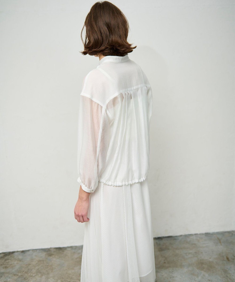 GRACE CONTINENTAL シアードレープブルゾン 