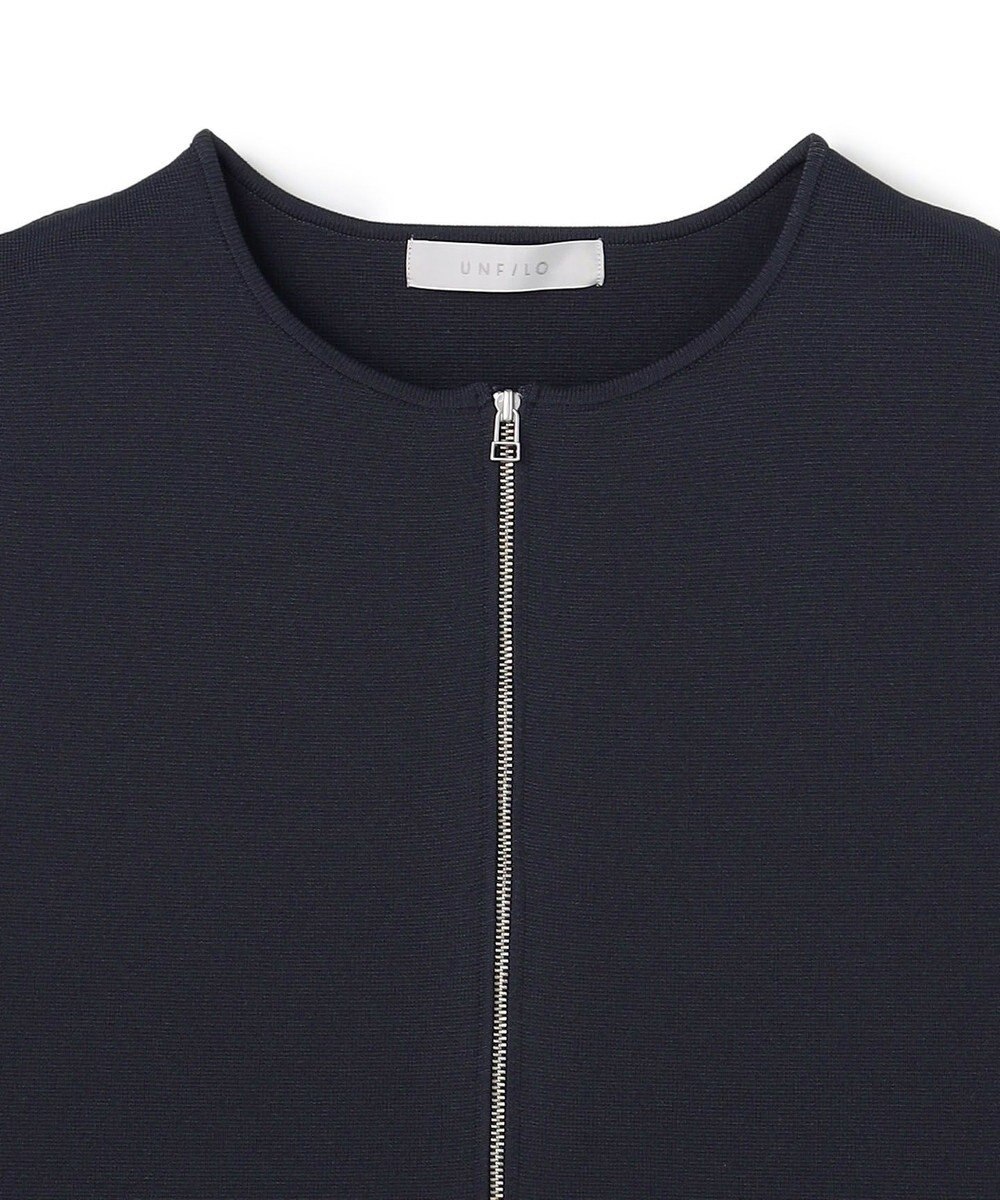 UNFILO 【セレモニー】BEAUTY FORM KNIT ZIPジレ 