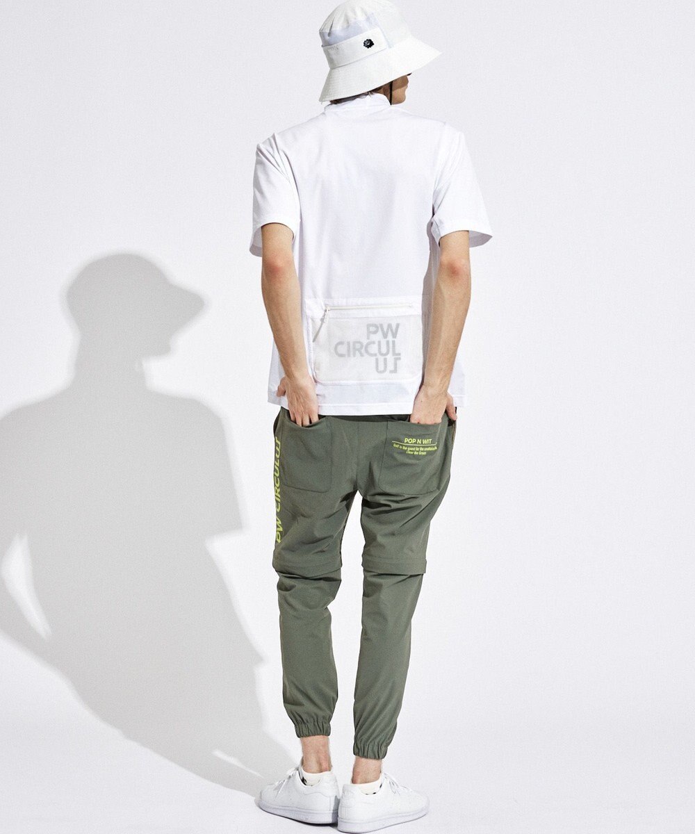 PW CIRCULUS 【UVカット / 接触冷感 / ２WAY】【MEN】デタッチャブル ジョガーパンツ 