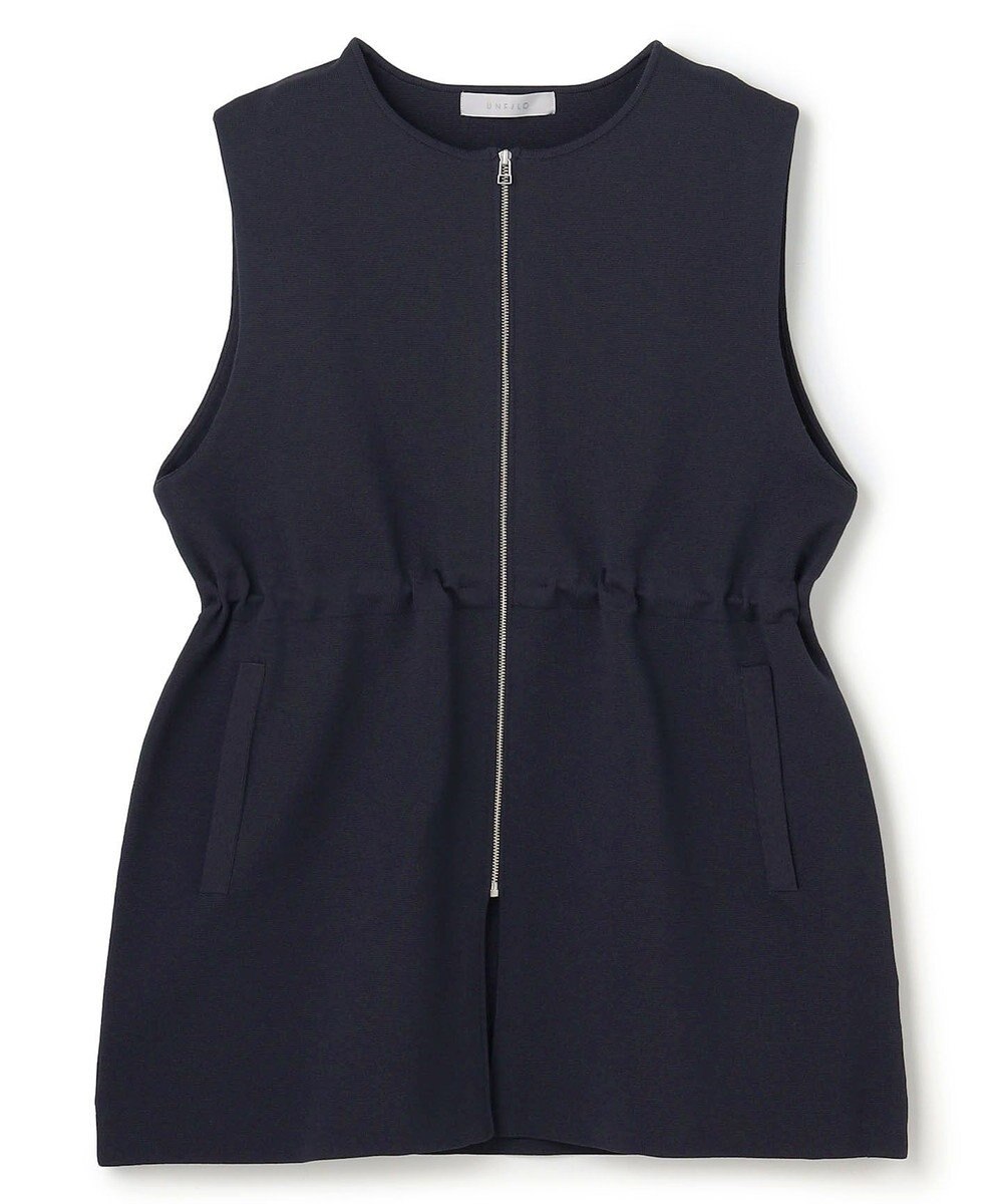 UNFILO 【セレモニー】BEAUTY FORM KNIT ZIPジレ 