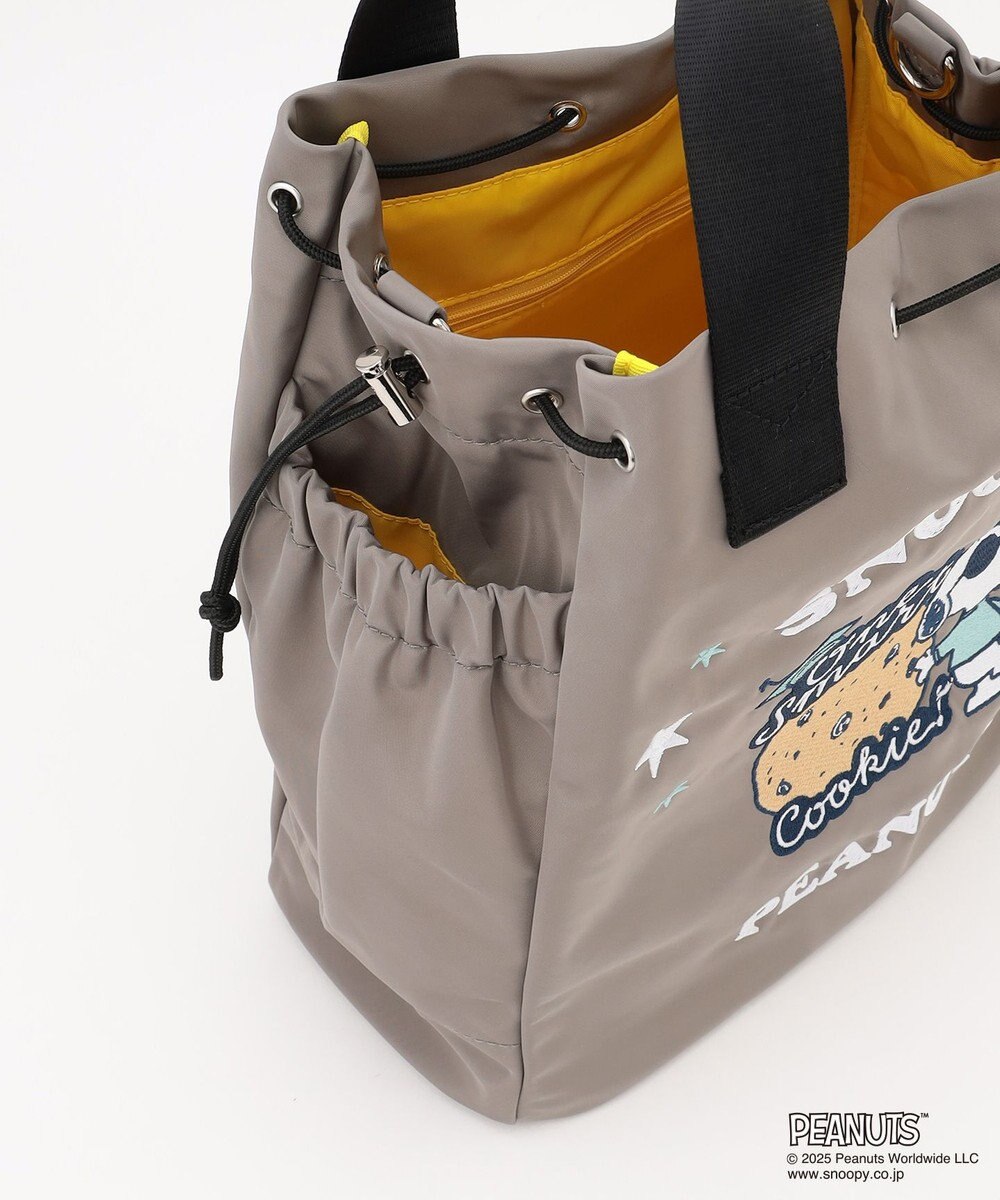 Y'SACCS SNOOPYデザイン 2way巾着トート(クッキー） 