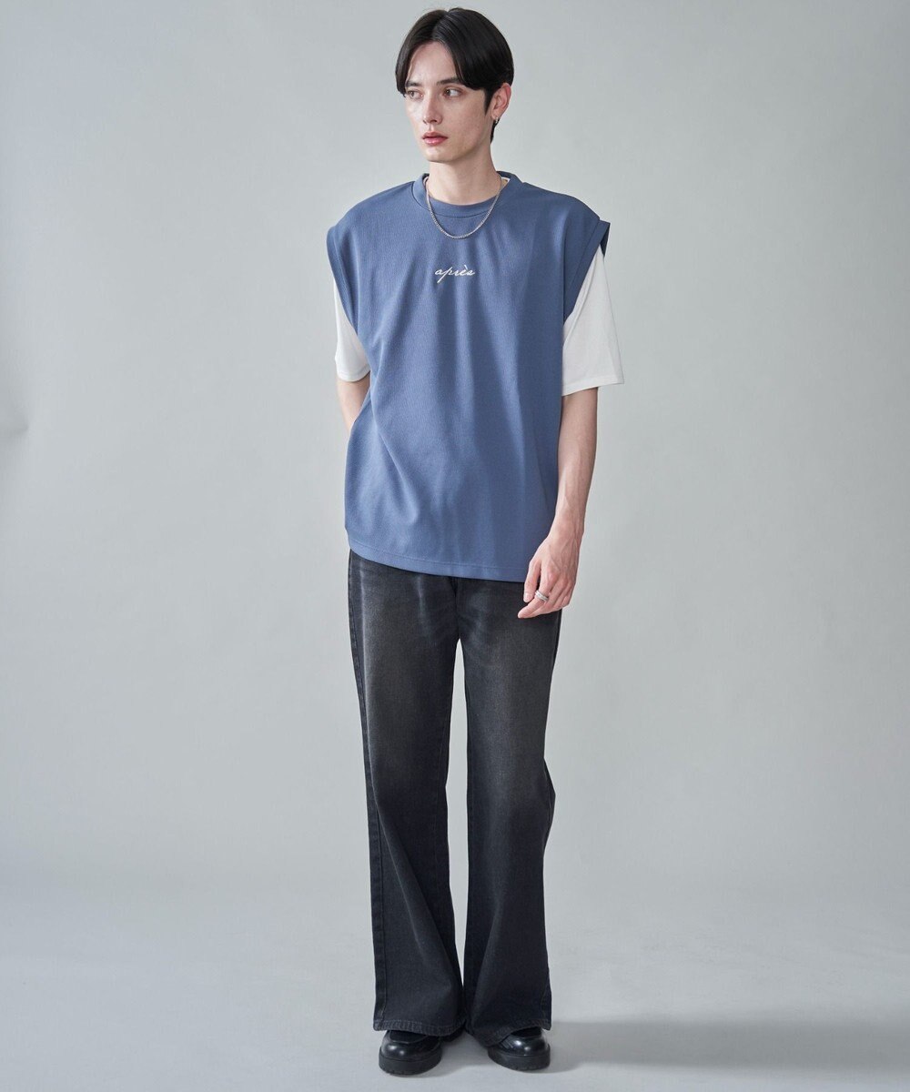 WEGO 【２点セット/ベスト×Tシャツ】アンサンブルベスト（SS） 