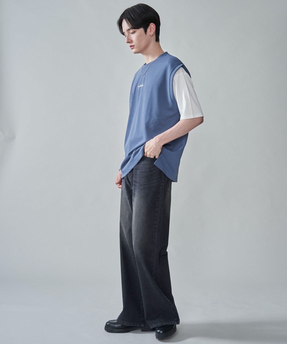 WEGO 【２点セット/ベスト×Tシャツ】アンサンブルベスト（SS） 