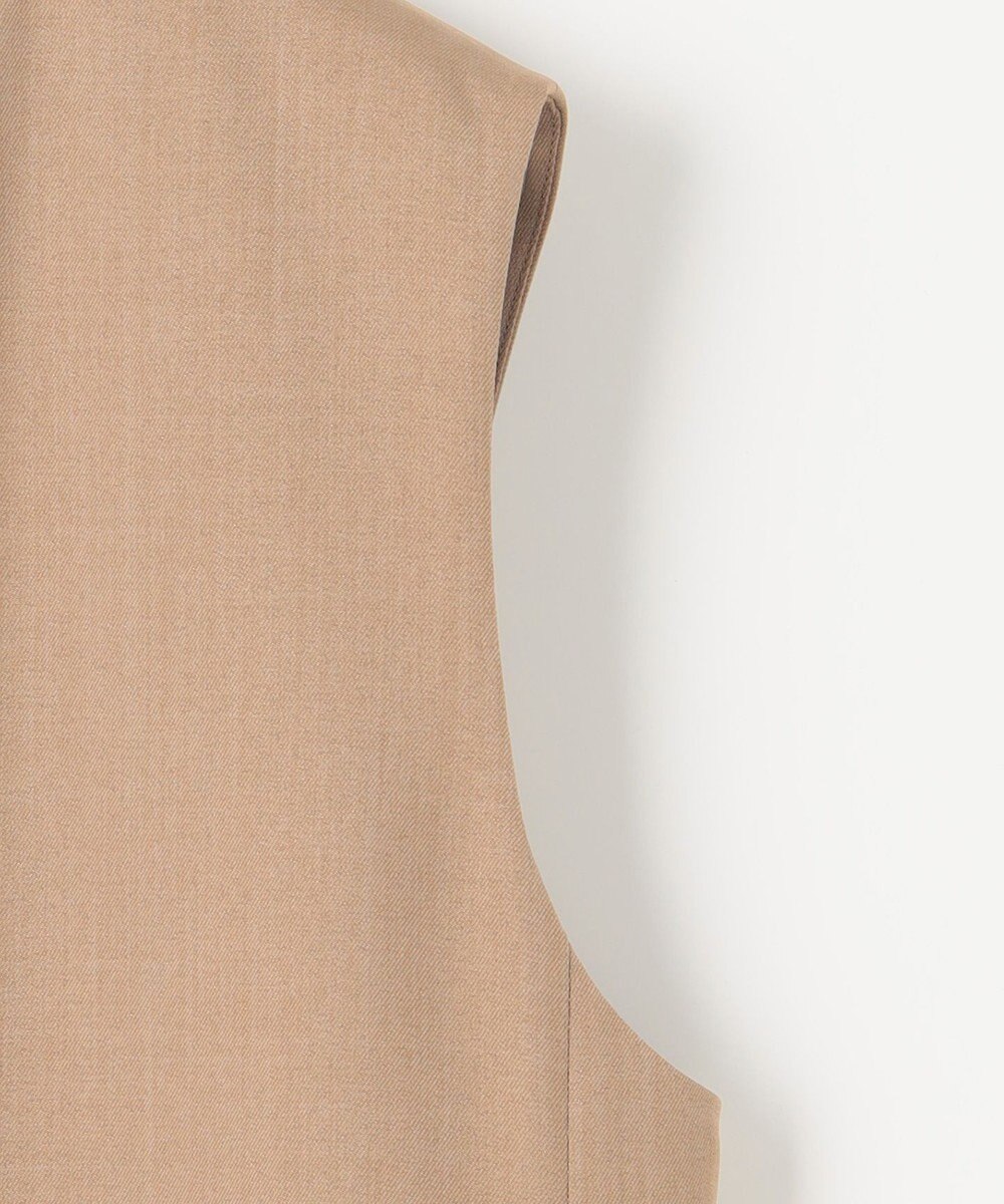 自由区 L 【接触冷感・速乾・UVケア・撥水・防シワ】リネンライクツィル ジレ 