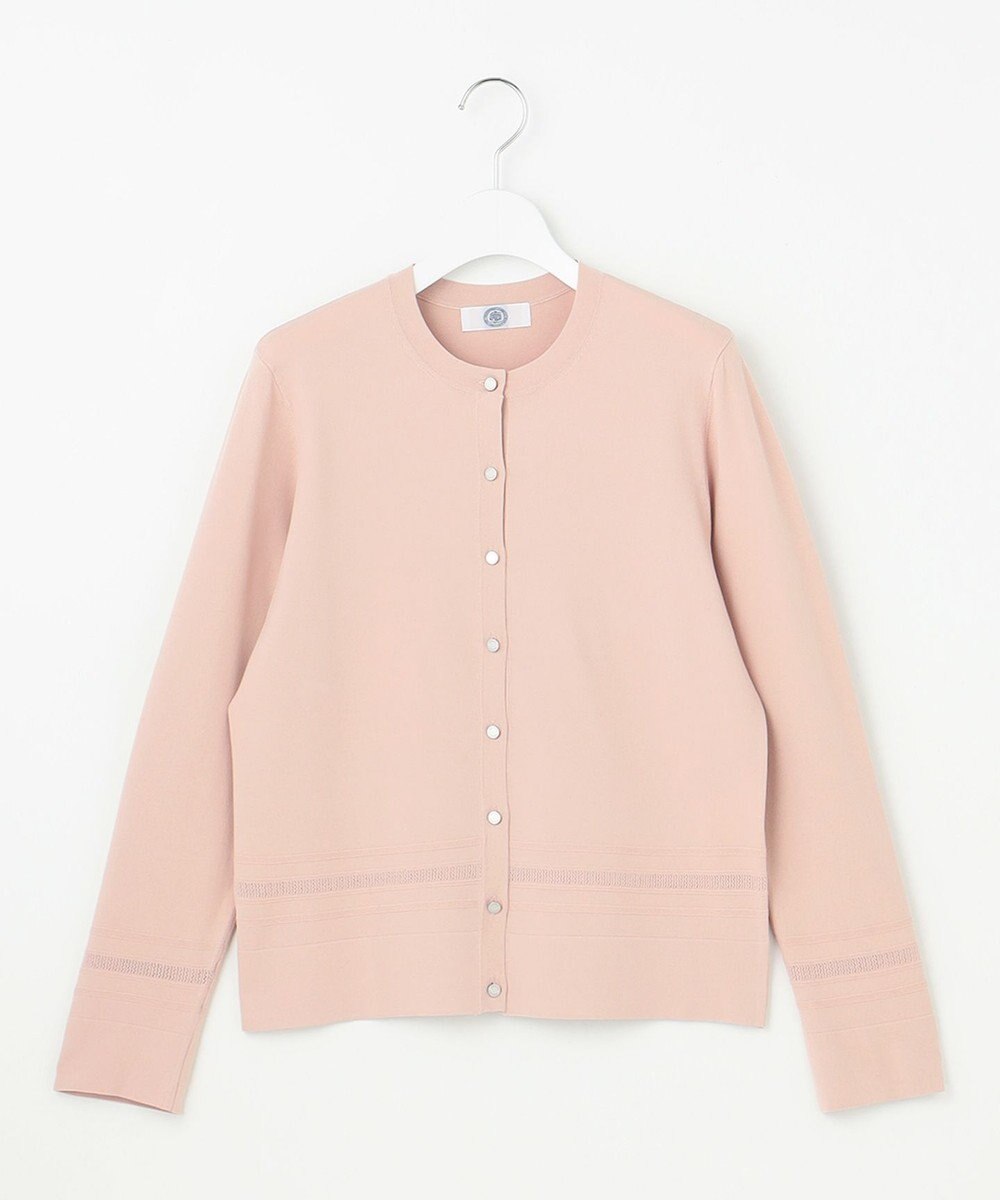 J.PRESS LADIES S 【洗える】RAYON ELITE STRETCH クルーネック カーディガン 