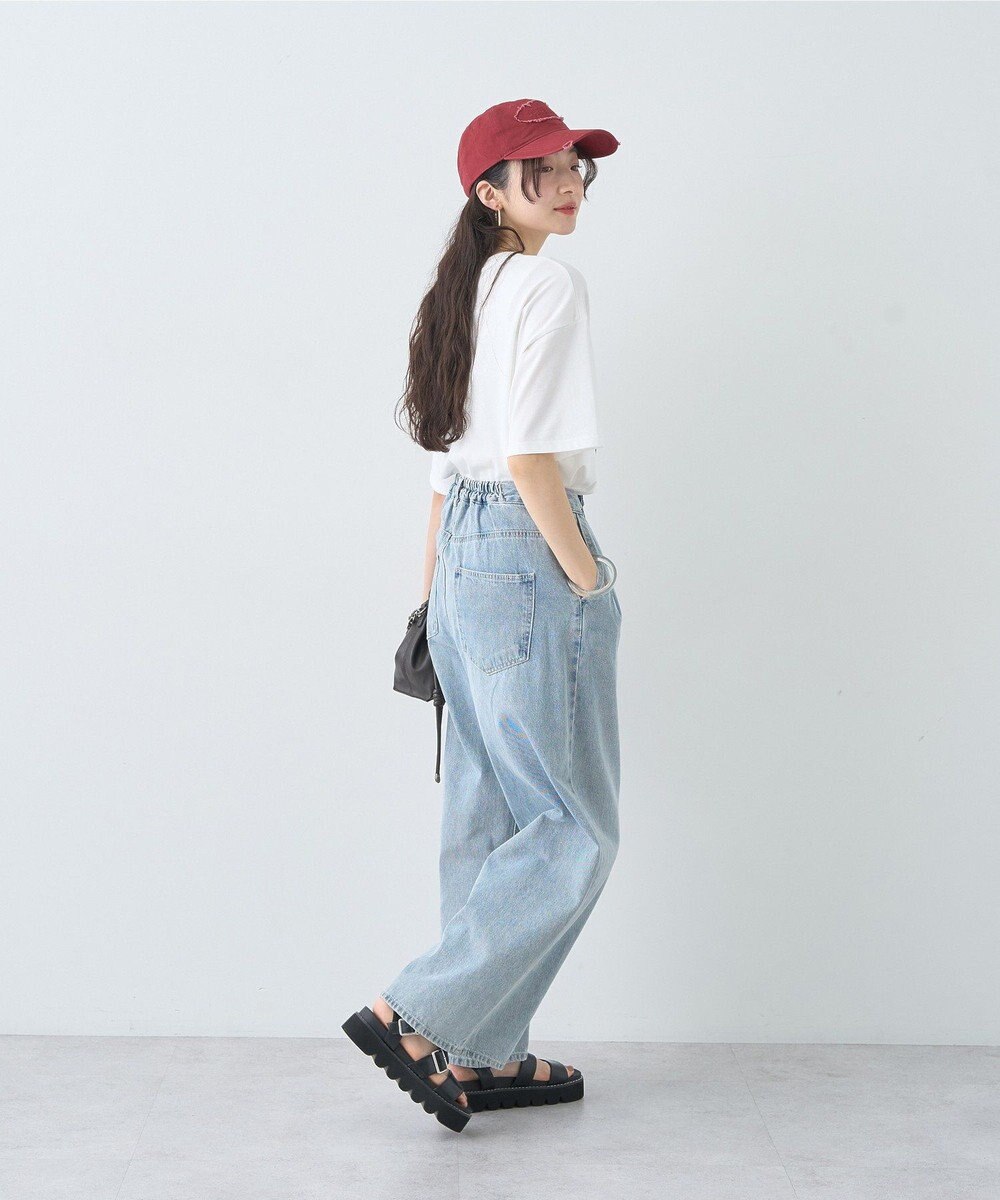 earth music&ecology 【接触冷感】アソートプリントレギュラースリットＴｅｅ 